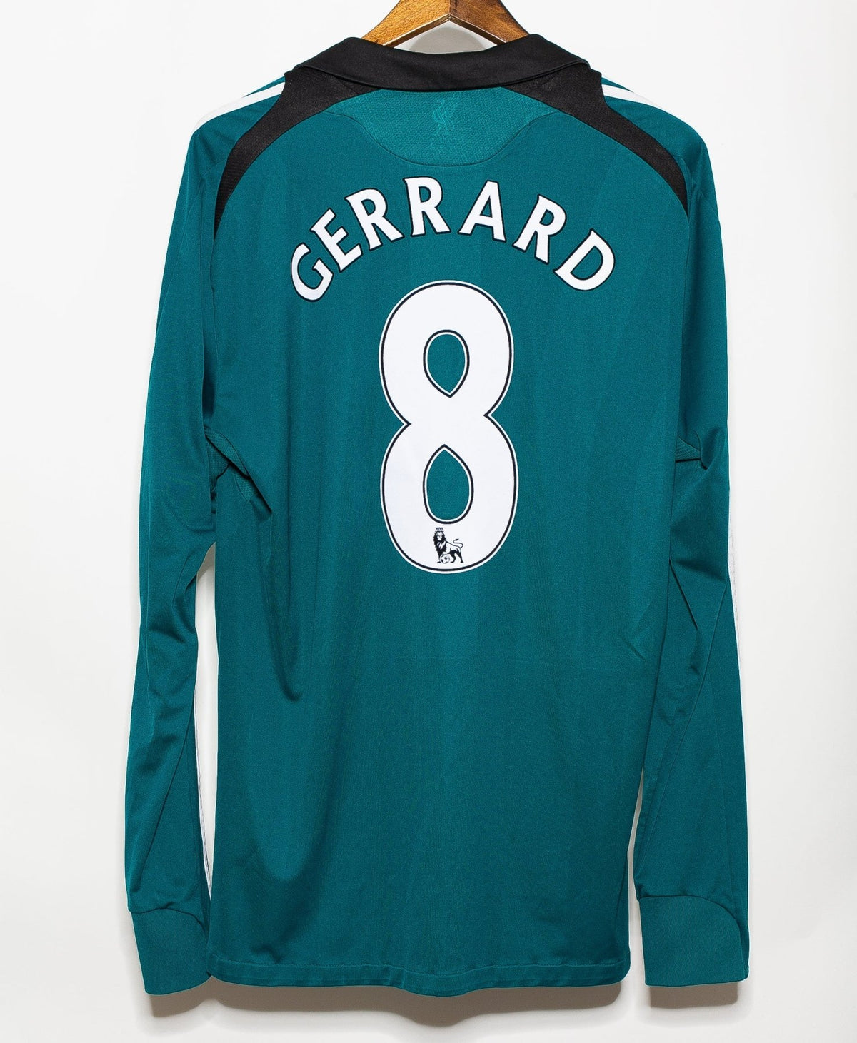 2008–09 Merseyside 8 Captain Long-Sleeve Jersey – Sea Green - Street Hub Market