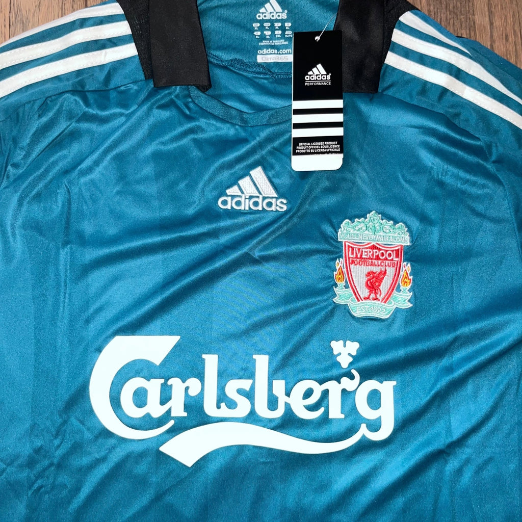2008–09 Merseyside 8 Captain Long-Sleeve Jersey – Sea Green - Street Hub Market