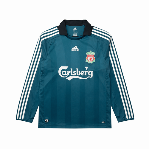2008–09 Merseyside 8 Captain Long-Sleeve Jersey – Sea Green - Street Hub Market