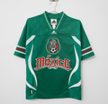 Aztec Heritage Remixed Mesh V-Neck Jersey – Vivid Green/Red - Street Hub Market