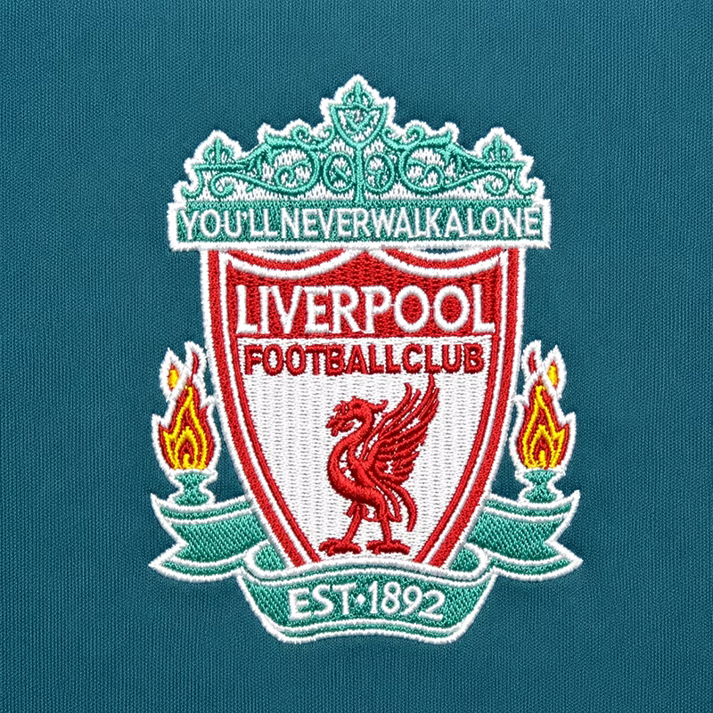 2008–09 Merseyside #8 Captain Long-Sleeve Jersey – Sea Green